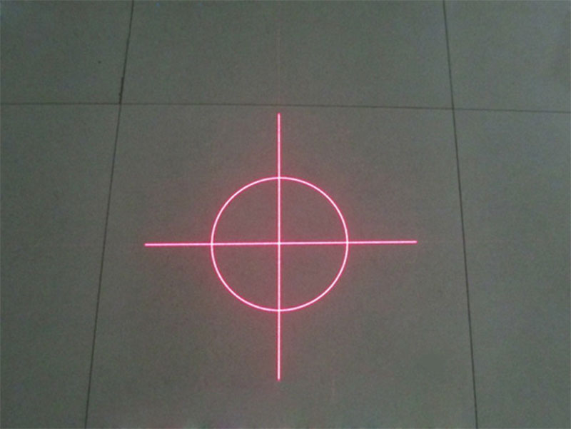 circle laser module with crosshair Red Green Blue