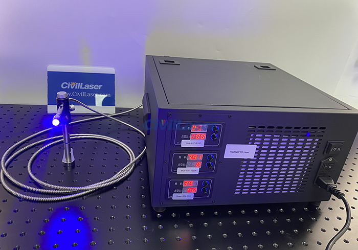 RGB 3IN1 30W High Power White Fiber Laser Pulse/CW 200μm Fiber Output ...