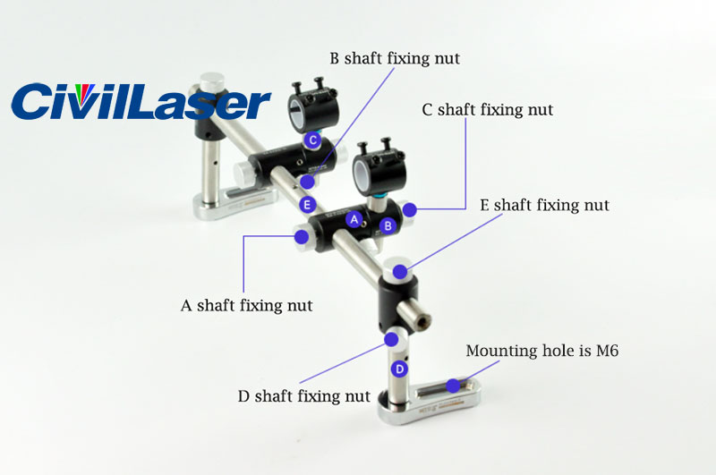 Multiple laser modules holder axis brackets Universal holder 