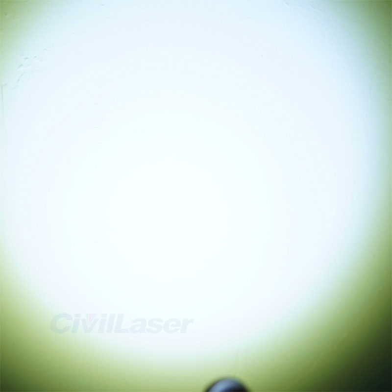 White laser light flashlight module