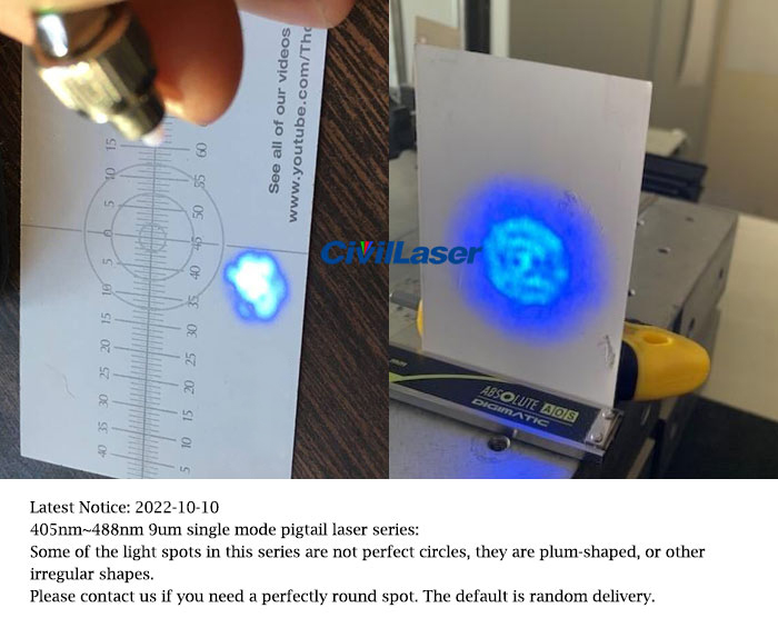 405nm 60mW Single Mode Pigtailed Laser Fiber Laser Diode Module
