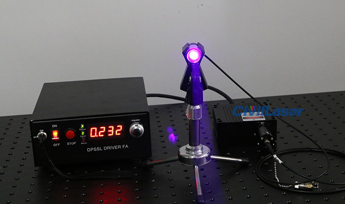 405nm 1600mw Blue-Violet Fiber coupled laser