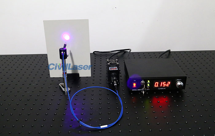405nm 80mW Blue-Violet Fiber coupled laser