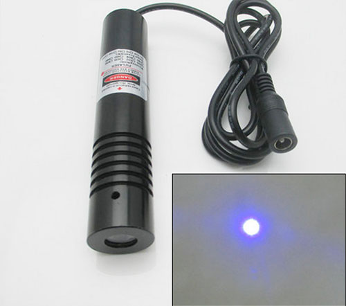 450nm 100mw Blue laser module Dot Focus adjustable - Click Image to Close