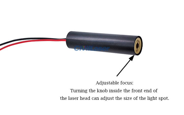 808nm 150mW~500mW IR Laser Module Dot Focus Adjustable Invisible Laser ...