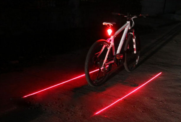 Laser Tail Lamp for Bicycle safty lamp Gem laser light Waterproof Riding Necessary for riding