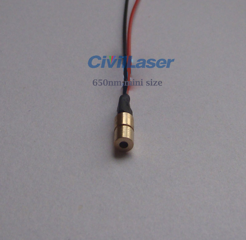 Super small Φ4mm 650nm Red dot laser module