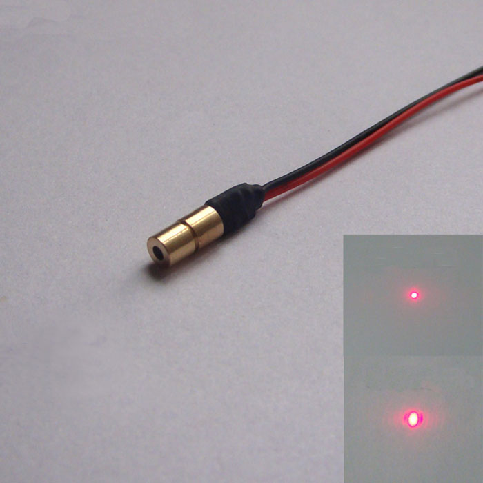 20pcs/lot Mini 1 mW 650 Presque comme neuf rouge Module Laser Dot Diode DEL 3 V 6x10mm 