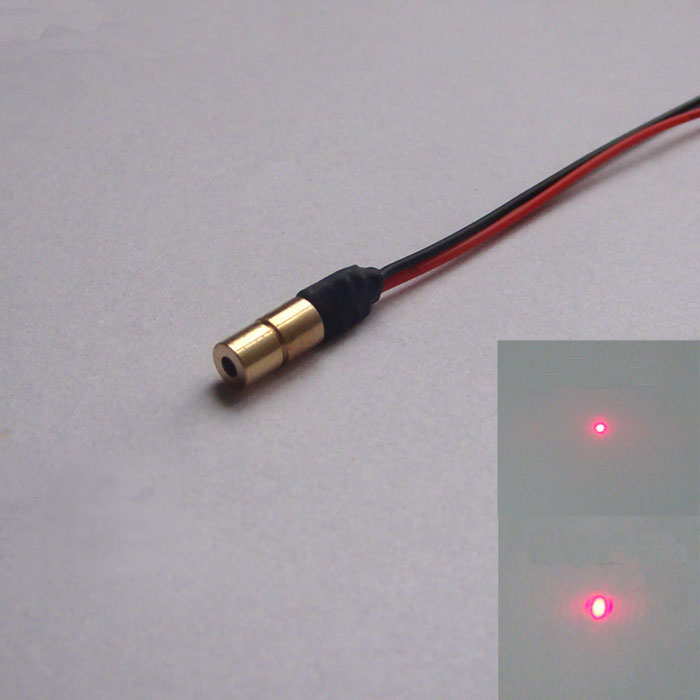 Super small Φ4mm 650nm 0.5mw 1mw 5mw Red dot laser module Miniature laser  head