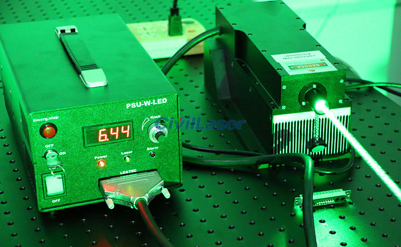 532nm 18W Green DPSS Laser output power adjustable with digital display ...
