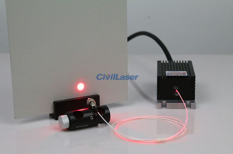 SM Red Laser 635nm 60mW Single Mode Fiber Coupled Laser