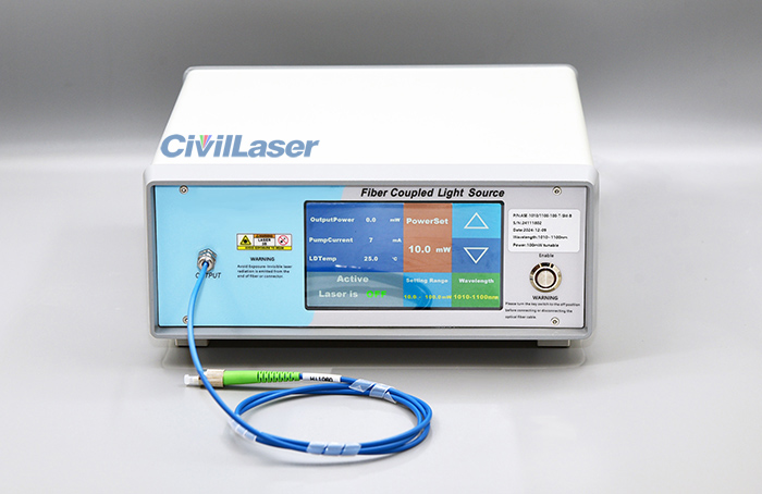 C-Band Wavelength Tunable ASE Broadband Light Source 100mW SM Fiber ...