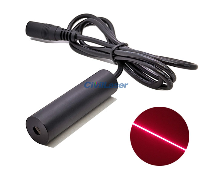 650nm 30mW/50mW/100mW/250mW Red Line Laser Module 12V~24V Φ16X60mm