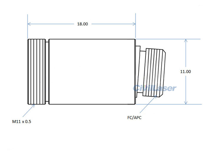 Fiber Collimator Focus Lens Diameter 6mm FC/PC FC/APC Fiber