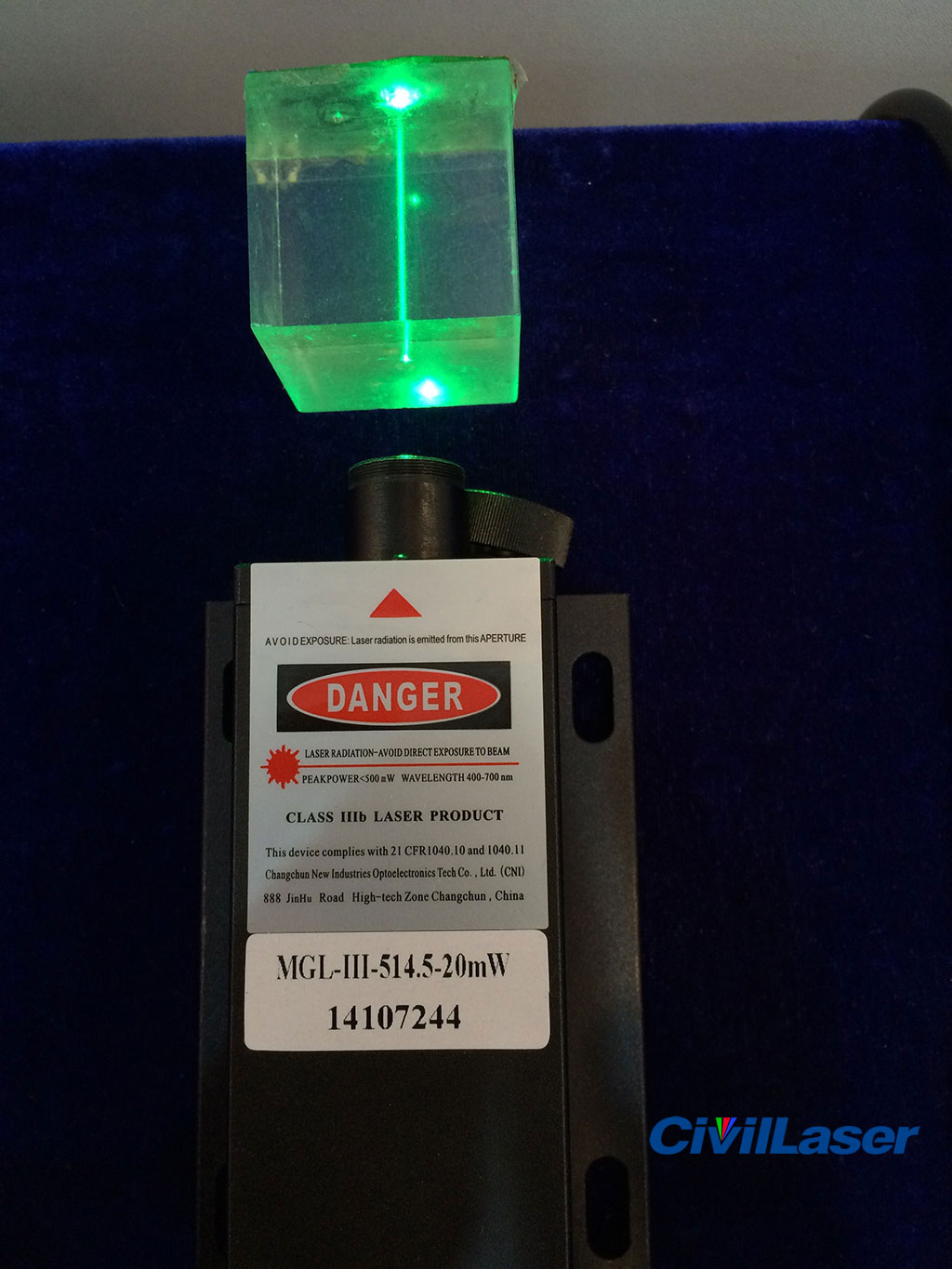 515nm 20mW dpss Laser