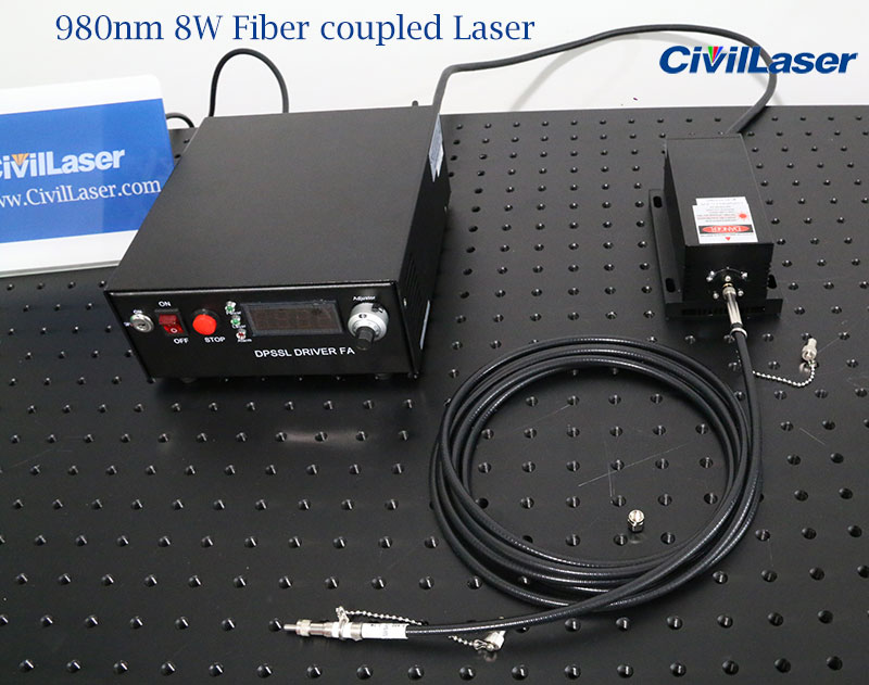 980nm 8w fiber coupled laser